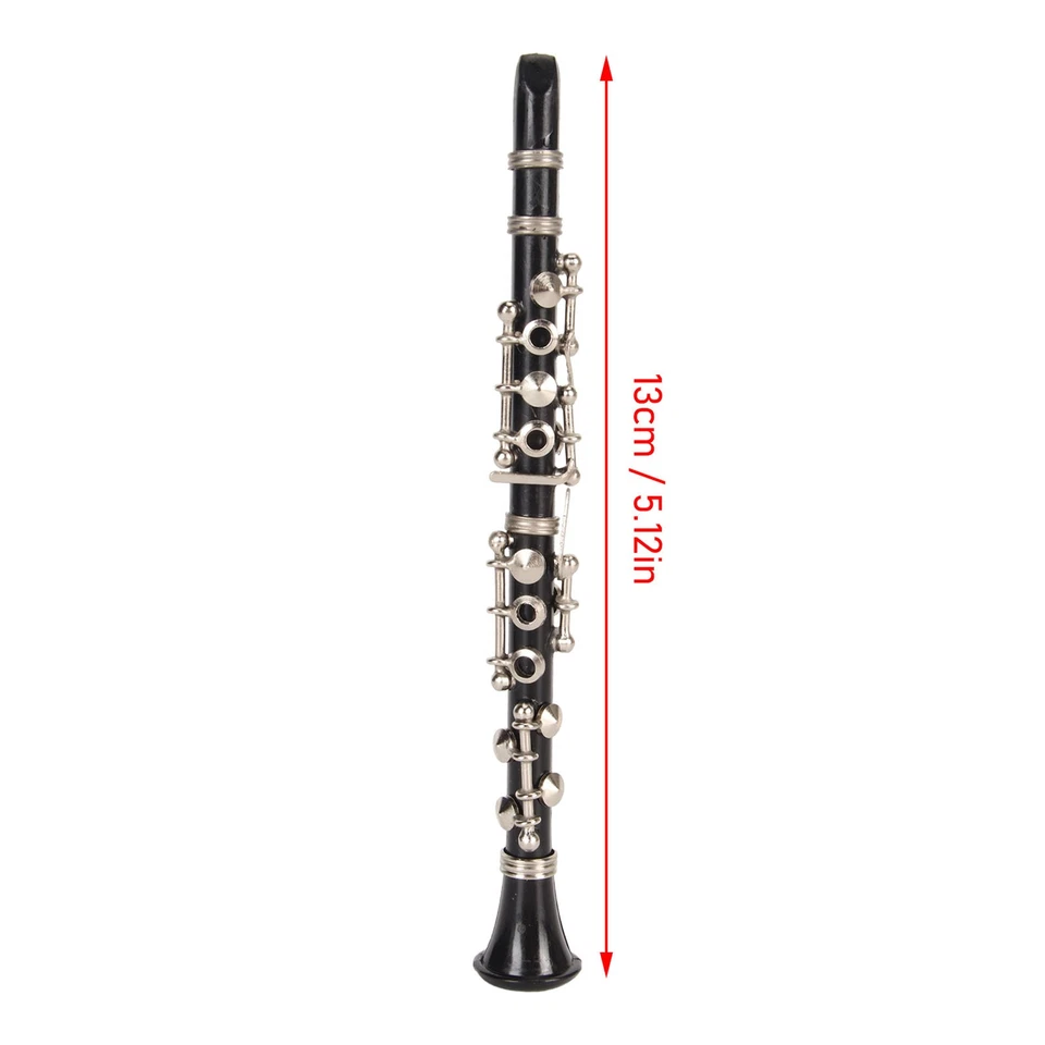 13cm Mini Klarinette Modell Simulierte Miniatur Klarinette Musikinstrument P TOS - Bild 3 von 4