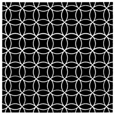 Really Great Stencils, Overlapping Circles Stencil, 6x6", Interlocking Rings