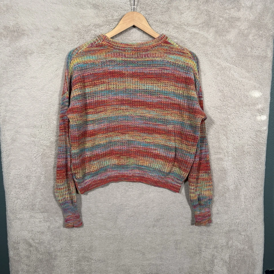 Suéter tejido Urban Outfitters para mujer talla mediana multicolor arco iris   Foto 2 de 4