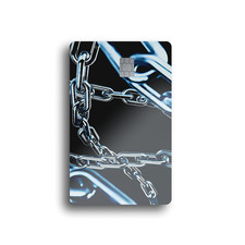 Chrome Chain Links Card Skin