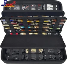 Display Case for 66+ Pocket Knives Folding Holder Butterfly Storage Box Only