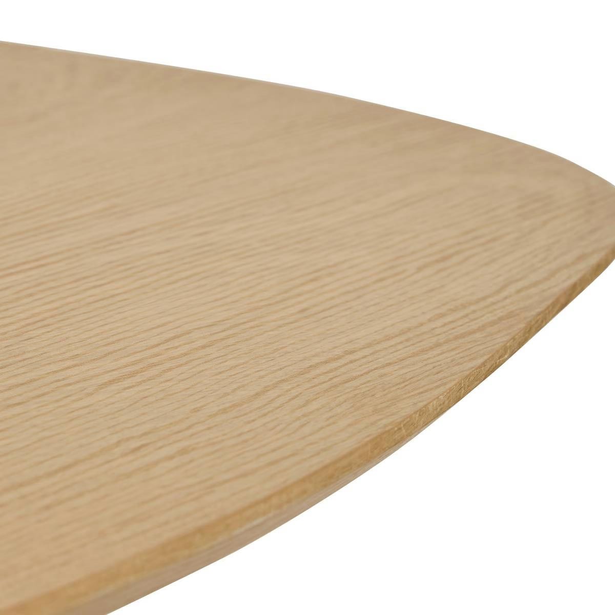 Table basse ovale Lee 100cm beige pour optimiser les petits salons