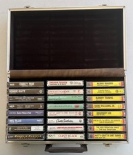 Country Music Cassette Lot Of 24 With Case Tape Pride Daniels Hank Prine Raitt
