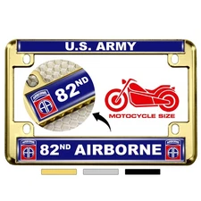 [Officially Licensed Product] - Motorcycle Metal License Plate Frame with U.S. 