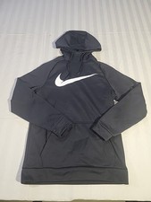 Nike Men's Black Therma-Fit Swoosh Pullover Hoodie Size Small