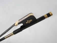 3pcs black hair Viola part Strong plaid black Carbon fiber Viola Bow