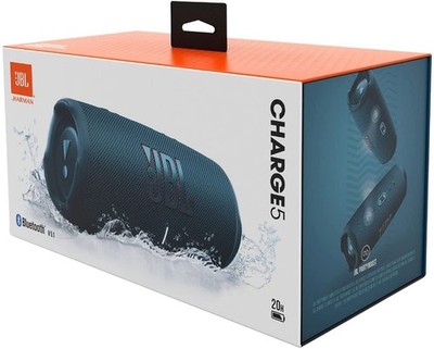 JBL Charge 5 Portable Waterproof Speaker with Powerbank - Blue | eBay