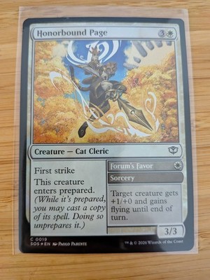 MTG Honorbound Page Forum's Favor (FOIL) 0019 Secrets of Strixhaven M/NM