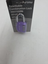 1 Pack Combination Lock 4 Digit Locker Lock Outdoor Waterproof Padlock for Sc...