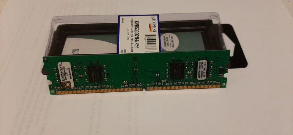 Kingston KVR533D2N4/256  DDR2-533  256MB  PC2-4200  CL4  Vintage  RAM - Immagine 2 di 3