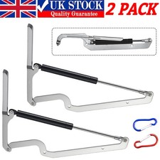 2PCS Lid Support Hinge for Keter Deck Box Storage Cabinet Screws Included UK