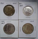 Lot Of 1964/1965 Kennedy Half Dollars 4 Coins-3 90% 1 40% UNC