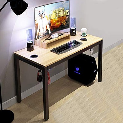 Need Gaming Table Computer Desk Table Workstation Basic Teak Ebay