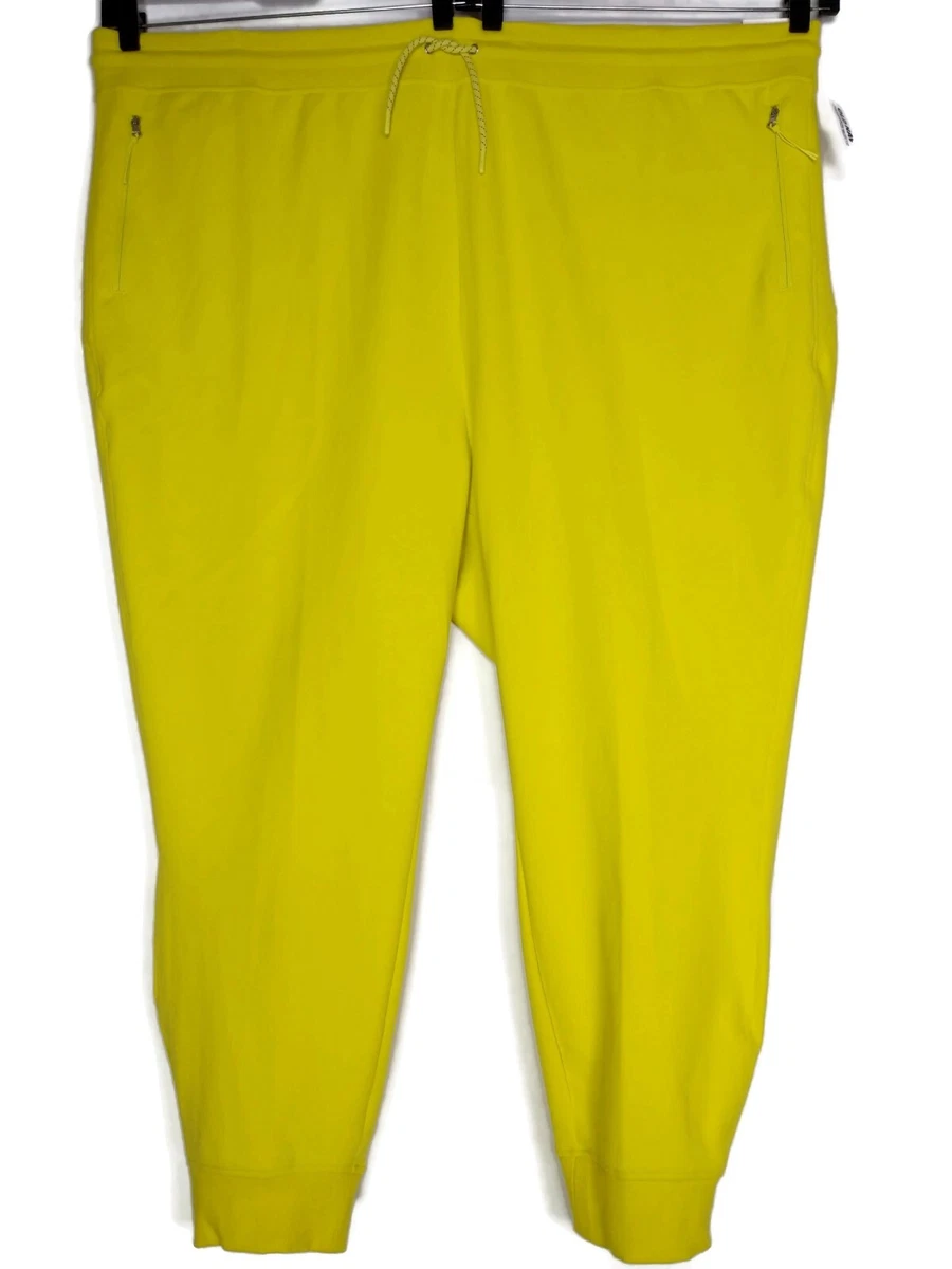 Old Navy Yellow High Rise Ankle Dynamic Fleece Jogger Sweatpants Size 4X