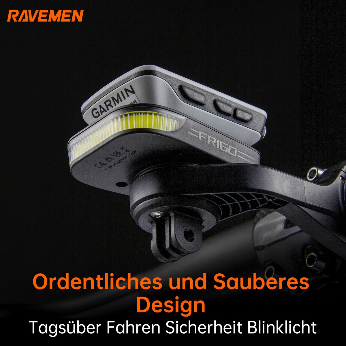 RAVEMEN LUCE ANTERIORE CON SUPPORTO GARMIN RAVEMEN LUCE ANTERIORE CON SUPPORTO GARMIN