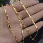 Fashion Jewelry 18K Yellow Gold Filled 2mm Chain Necklace Wedding Jewerly 16-30"