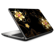 Laptop Skin Wrap Universal for 13 inch - glowing flowers abstract