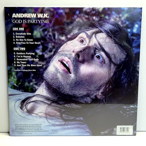 🔥 Andrew W.K. God Is Partying Limited Edition Vinyl LP Record NPR985VINYL New - Picture 3 of 4