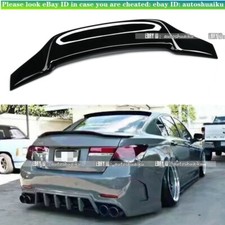 For 2008-2011 Honda Accord 4 Door Sedan Gloss Black Rear Trunk Lip Spoiler Wing