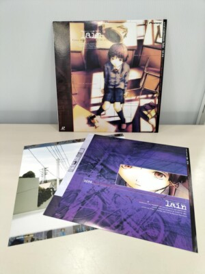 Serial Experiments Lain laserdisc 5LD BOX set All Obi Insert