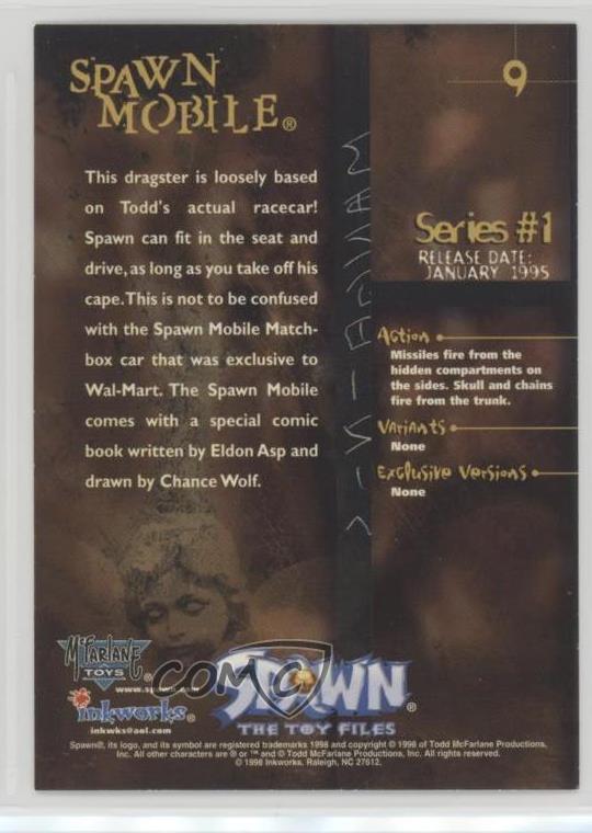 1999 Inkworks Spawn The Toy Files Spawn Mobile #9 0q3 - Picture 2 of 3