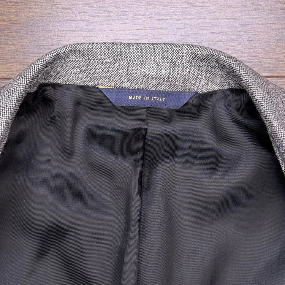 Blazer Brooks Brothers Tweed 40R Lino Seda Algodón Abrigo Deportivo Italia Foto 4 de 4