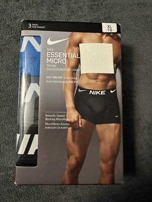Nike Essential Micro Trunk 3-Pack Dri-Fit Men s XL.