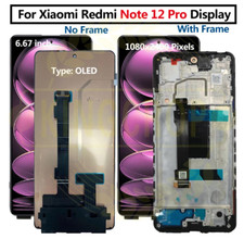 For Xiaomi Redmi Note 12 Pro 5G LCD Display with Touch Screen Replacement