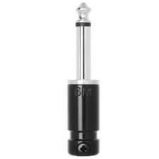Squareplug SPS6MBK Medium Body TS Straight Plug, Black