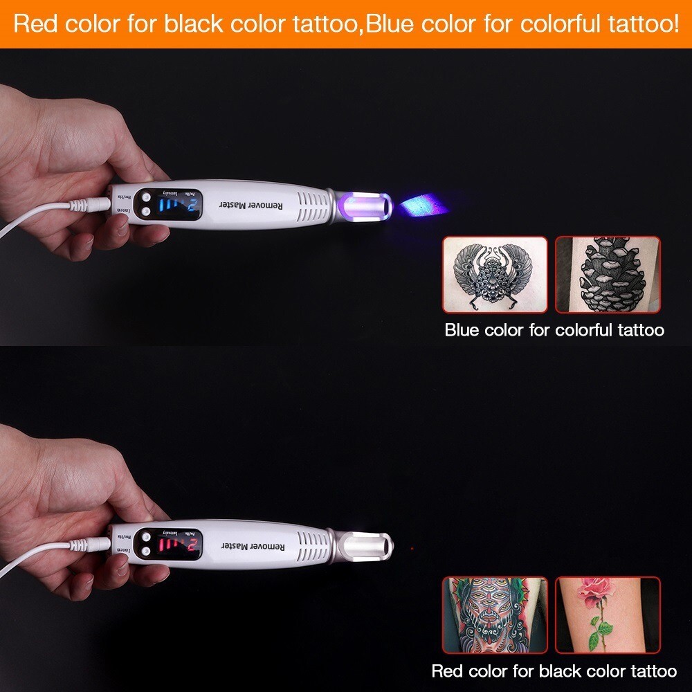 9 Gears Professional Laser Picosecond Pen Blue /Red Tattoo Remover