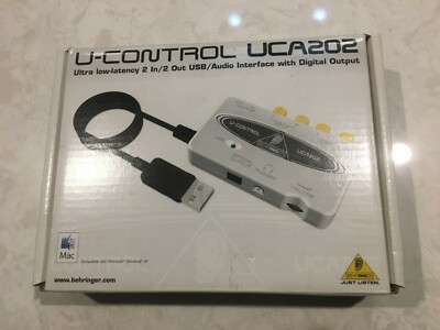 Behringer U-Control UCA202 Ultra Low-latency Audio Interface With Digital Output