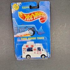 Vintage Hot Wheels 1991 Good Humor Ice Cream Truck - White - NOS