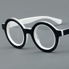 Thick Acetate Round Reading Glasses Women Men Readers Large Eyeglass Frames