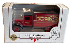 Ertl 1931 Anheuser Busch Budweiser Delivery Die-Cast Truck Bank 1:34 TS