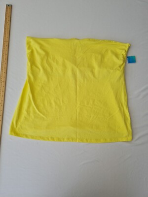 Ladies Strapless Top Matalan Size XXL Yellow 28531