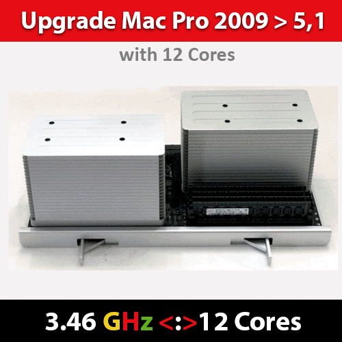 Mac Pro 2009 | <> CPU Tray <> | 12-Core 3.46GHz | Model ID 4,1 > 5,1 | 32GB RAM - Bild 1 von 1