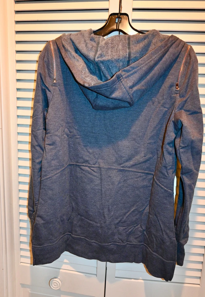 Новый с Ярлыками $68 NANETTE LAPOR женщин M Sport толстовка с капюшоном молнии куртка флис розового золота молнии - Изображение 3 из 4