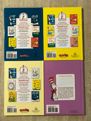 Dr Seuss, Set of 4 Books, The Cat in the Hat & More,9-1/4 X 7, See