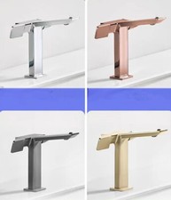 Brass Vessel Sink Faucet Dual Handles Single Hole Tall Bathroom Sink Faucet