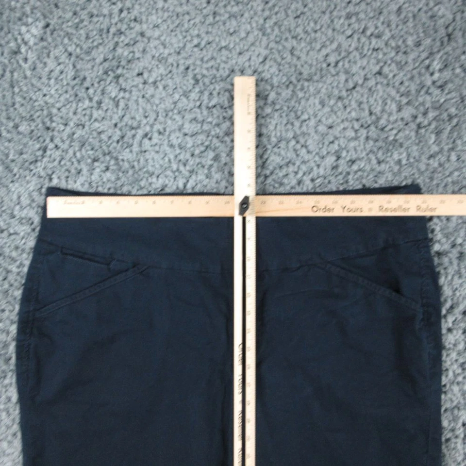 Pantalones Cortos JAG Jeans Para Mujer 22W Azul Calce Clásico Elástico Pull On Chino 44x11* Foto 3 de 4