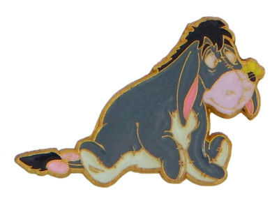 Cute Baby Eeyore Sitting Down Bee On Nose Individual Disney Park Trading Pin New