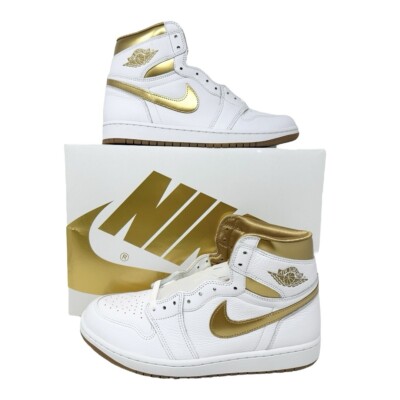 Air Jordan 1 Retro High OG White/Metallic Gold FD2596107 Size 11 W
