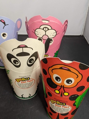 Hefty Zoo Pals Paper Cups 9 Ct Animal Safari Vintage Party Favors - Picture 4 of 7