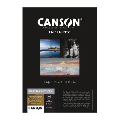 Canson Baryta Prestige II 340 - A4 - 25 Blatt - Fine Art Papier - C33625S005