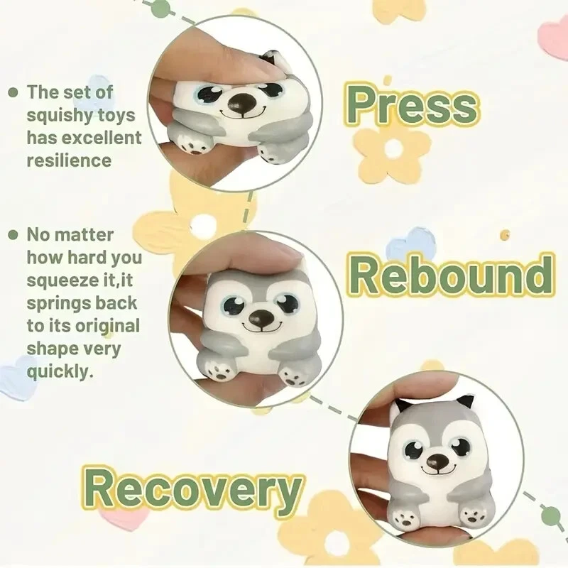 20PCS Squishy Stress Relief Toys Cute Animal Soft PU Foam Squeeze Party Favors - Image 3 of 4