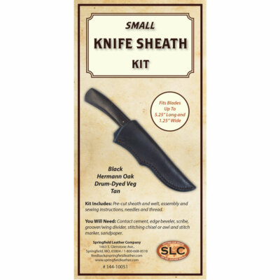 Knife Sheath Kit with Hermann Oak Leather + Instructions   Springfield Leather