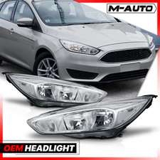 Lr Chrome Transparent Corner Replacement Headlight For 2015-2018 Ford Focus 18