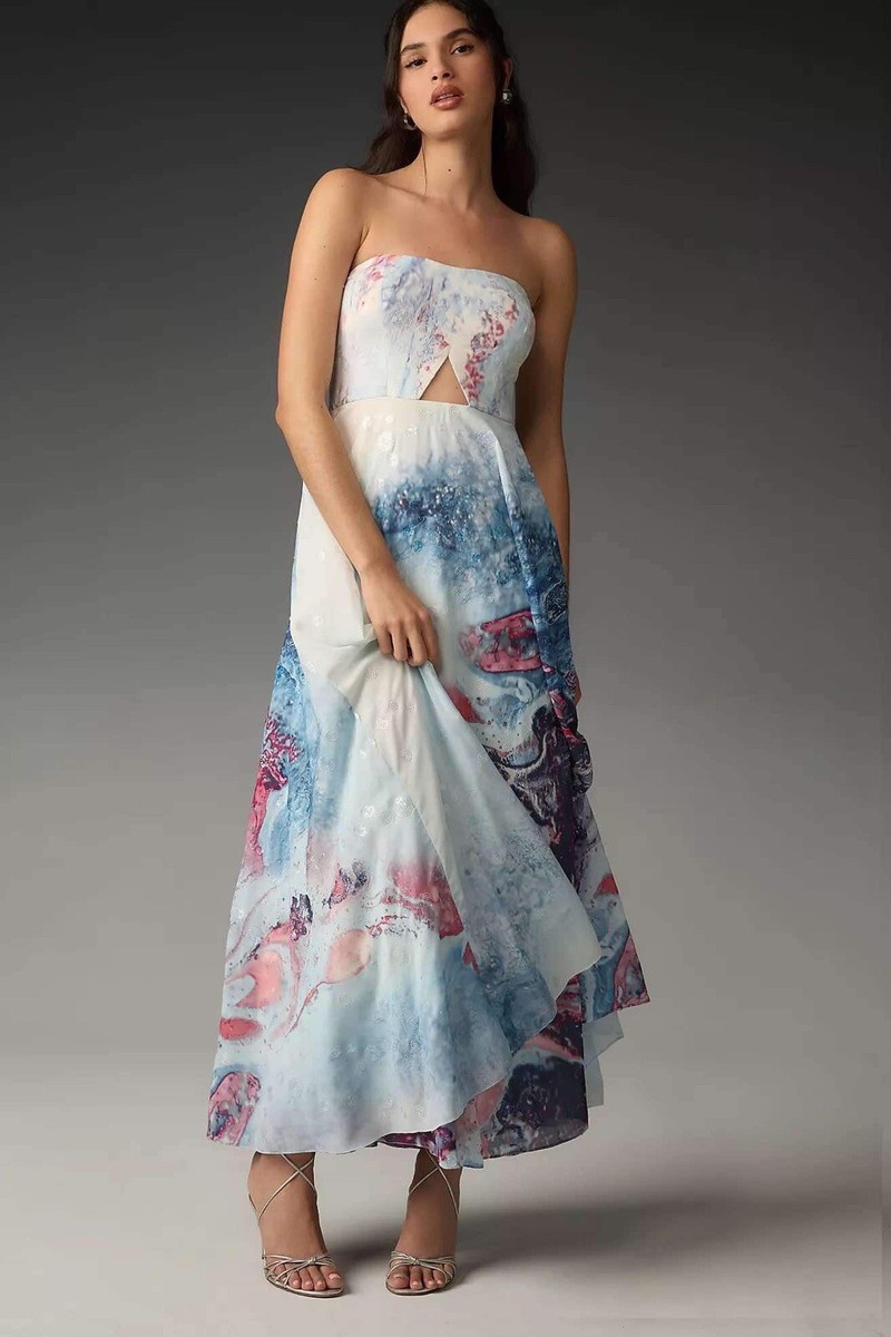 geisha designs floral maxi slip dress Geisha Designs Asymmetrical Lace Mix Slip Maxi Dress