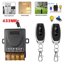 AC 110V-240V 30A RF Relay Wireless Remote Control Switch +1/2/4pcs 433MHz Remote