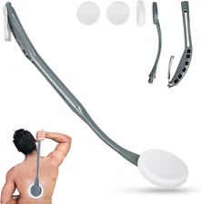 Lotion Applicator For Back 20.5'' Replaceable Back Lotion Applicator Easy Washab